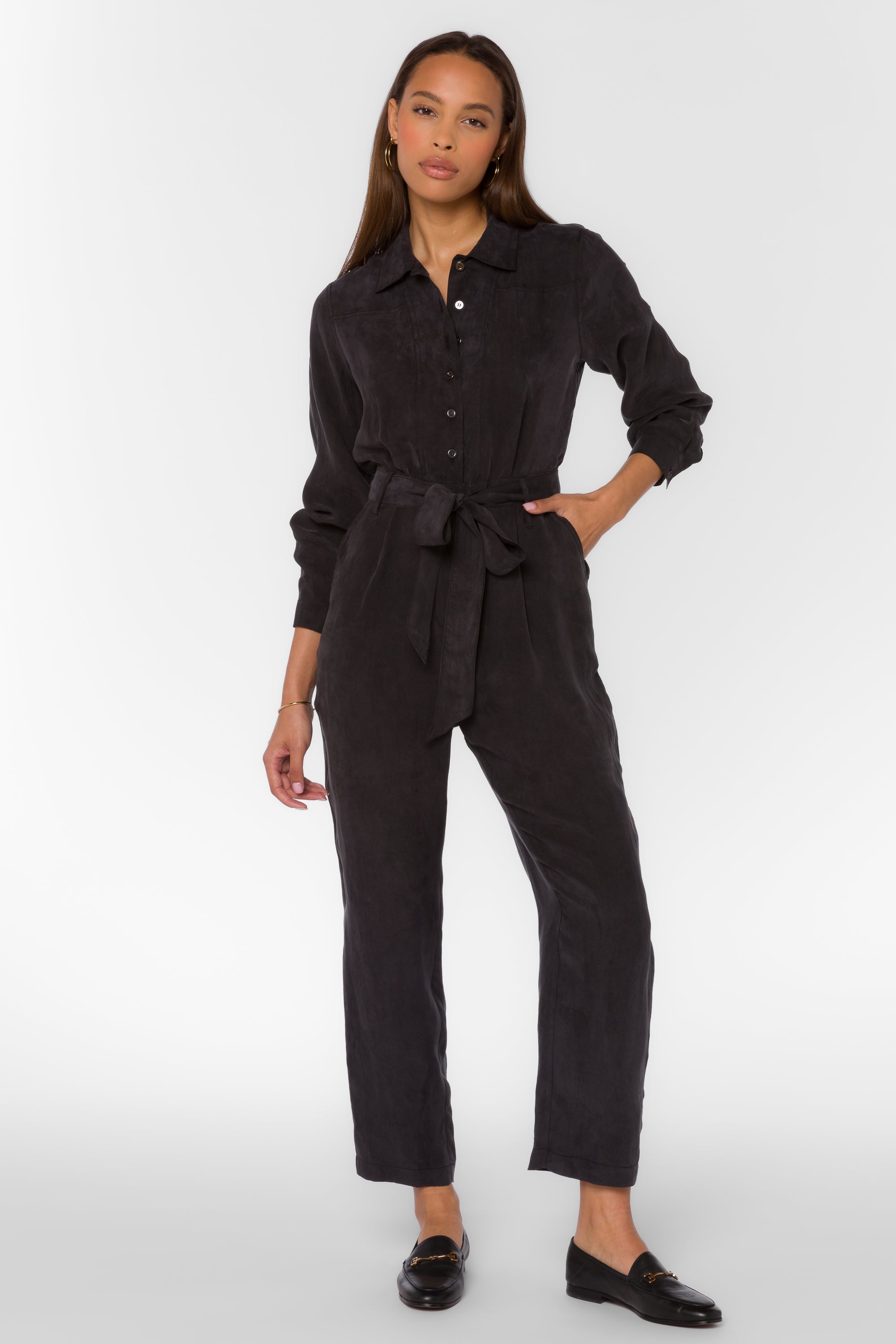 Arkin Black Jumpsuit - Jumpsuits & Rompers - Velvet Heart Clothing