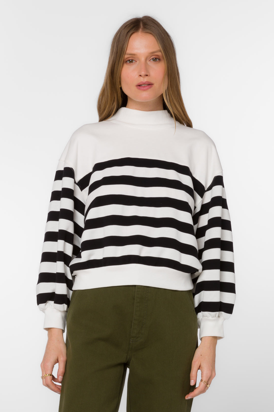 Arwen Black Stripe Sweatshirt