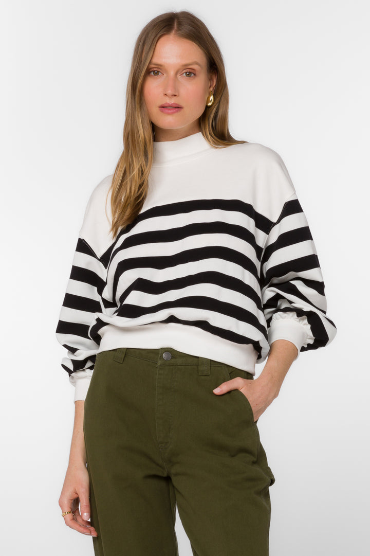 Arwen Black Stripe Sweatshirt