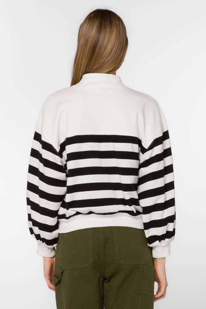 Arwen Black Stripe Sweatshirt