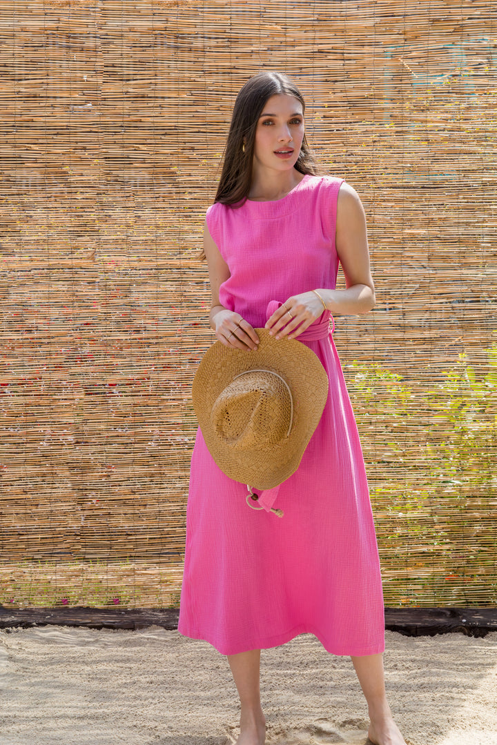 Aurelie Bright Pink Dress