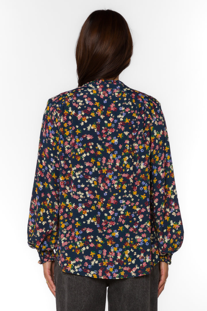 Avena Multi Ditsy Floral Blouse - Tops - Velvet Heart Clothing