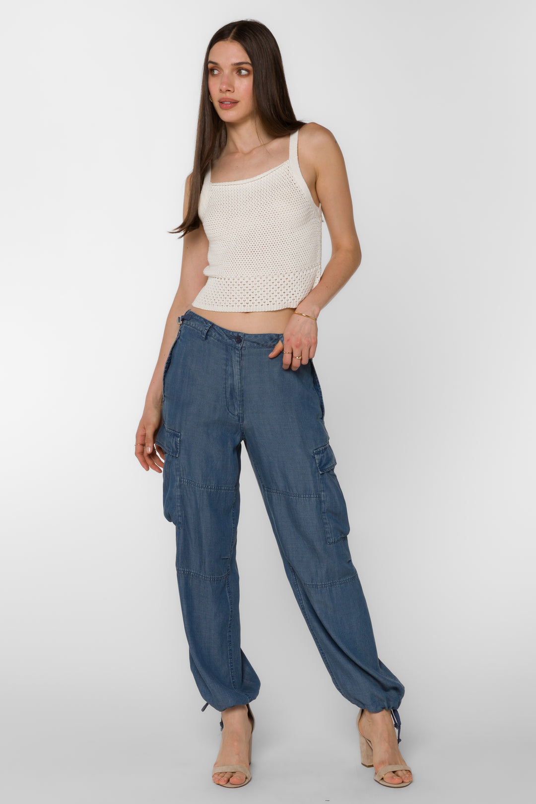 Baylor Calva Blue Pants - Bottoms - Velvet Heart Clothing