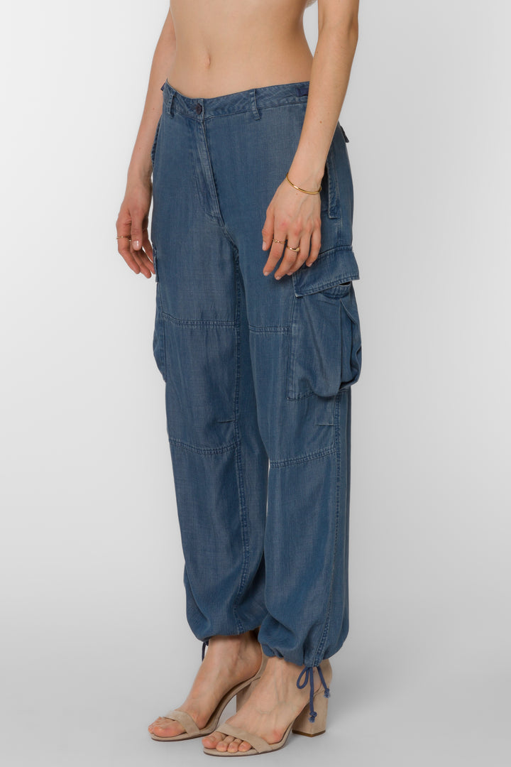 Baylor Calva Blue Pants - Bottoms - Velvet Heart Clothing