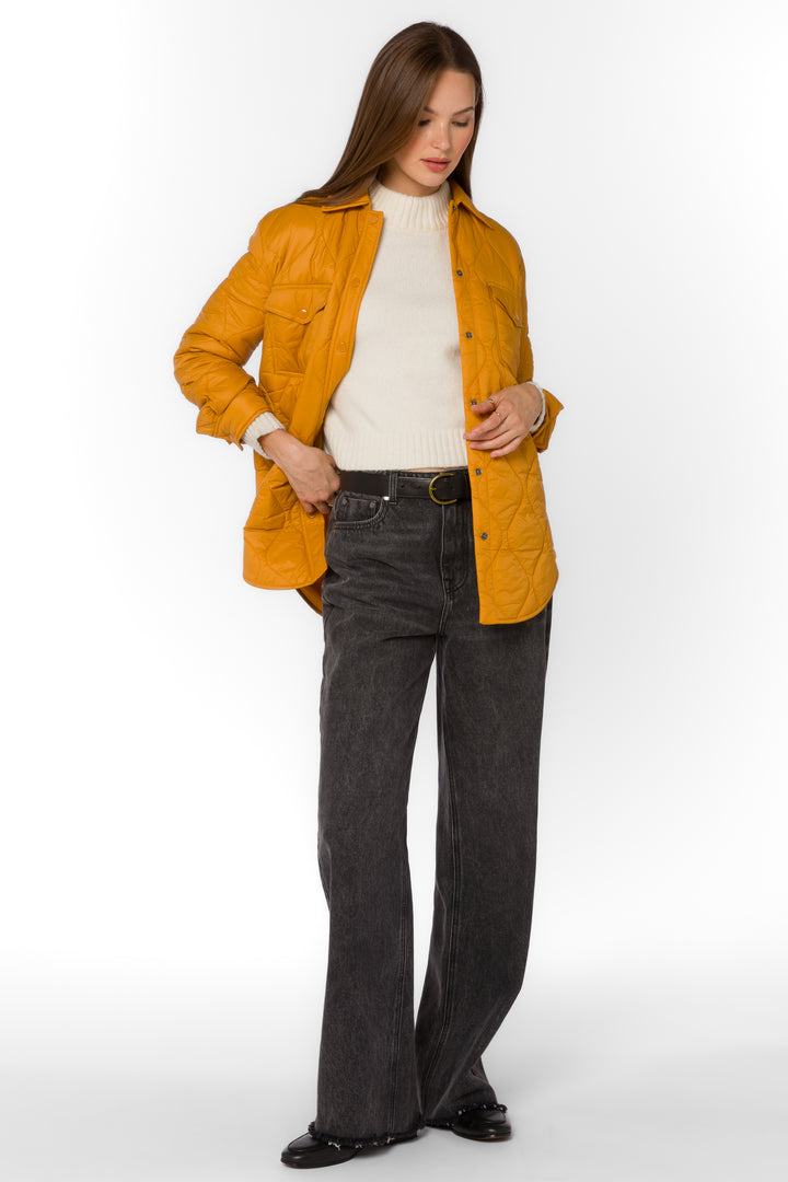 Bella Butterscotch Puffer Jacket - Jackets & Outerwear - Velvet Heart Clothing