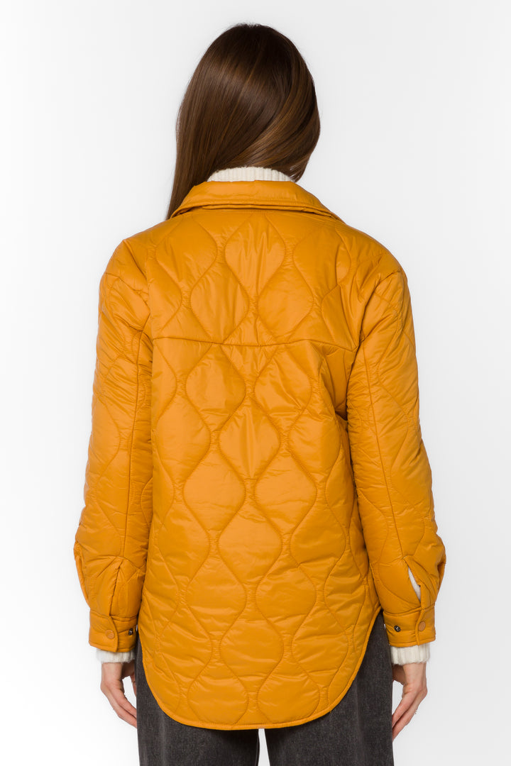 Bella Butterscotch Puffer Jacket - Jackets & Outerwear - Velvet Heart Clothing