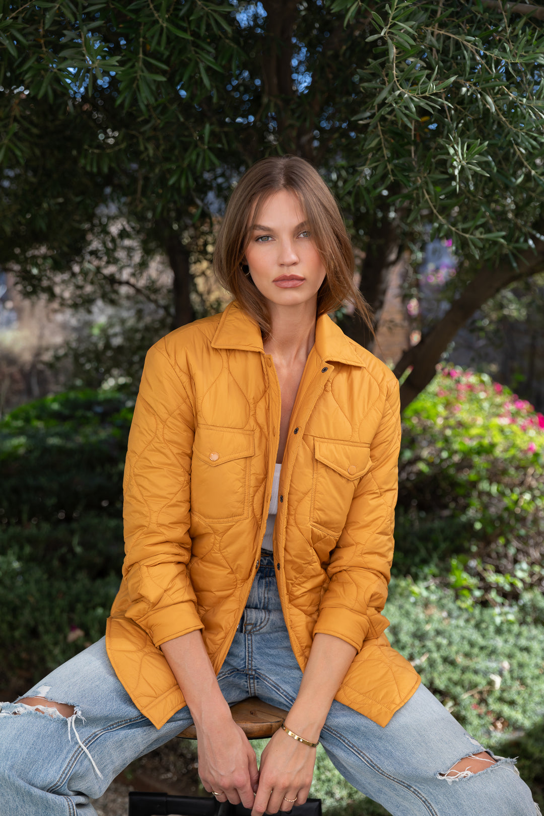 Bella Butterscotch Puffer Jacket - Jackets & Outerwear - Velvet Heart Clothing