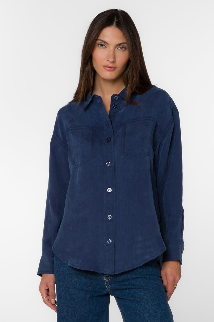 Braxton Navy Shirt