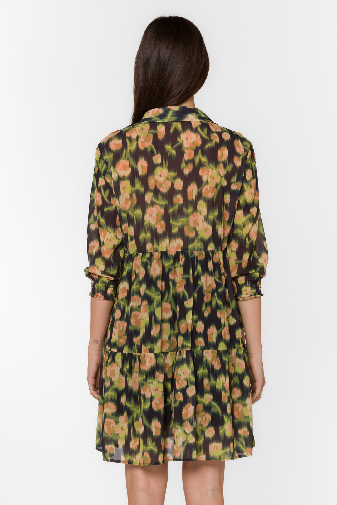 Cardea Blurred Floral Dress - Dresses - Velvet Heart Clothing