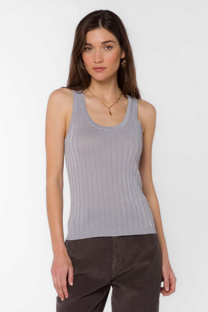 Caryn Grey Tank - Tops - Velvet Heart Clothing