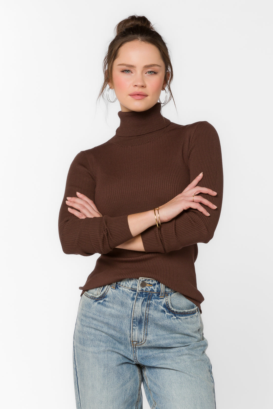 Cindy Java Brown Sweater - Sweaters - Velvet Heart Clothing