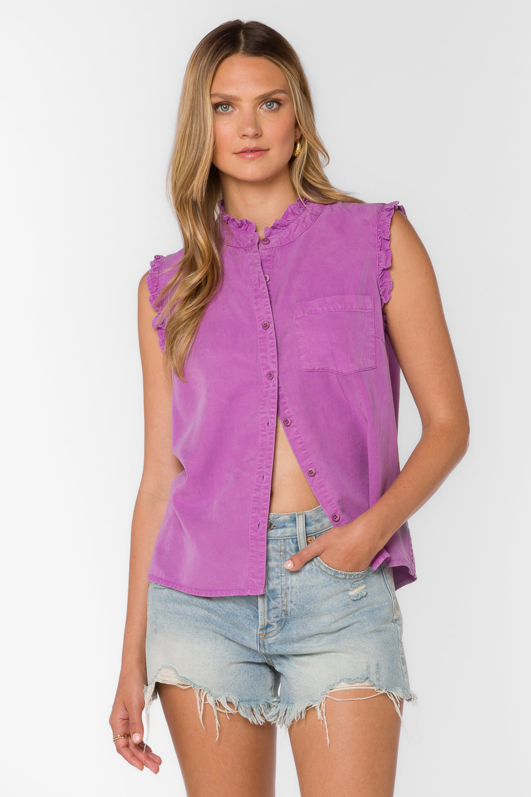 Dana Lavender Bloom Shirt