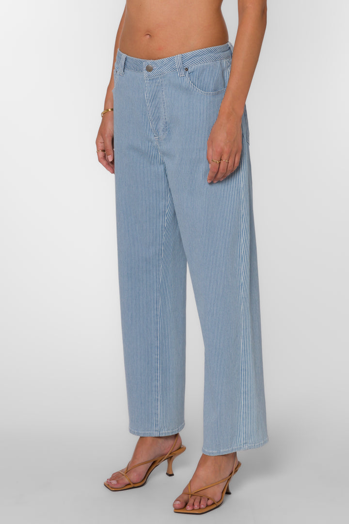 Dawson Blue Rivera Stripe Jeans - Bottoms - Velvet Heart Clothing