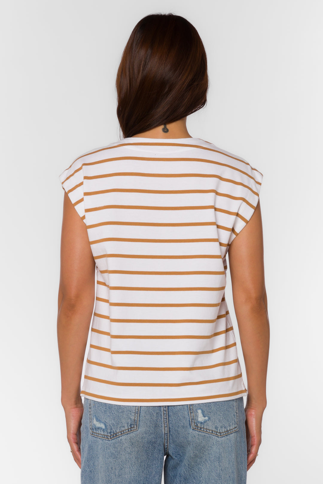 Derrick Burlap Striped Tee