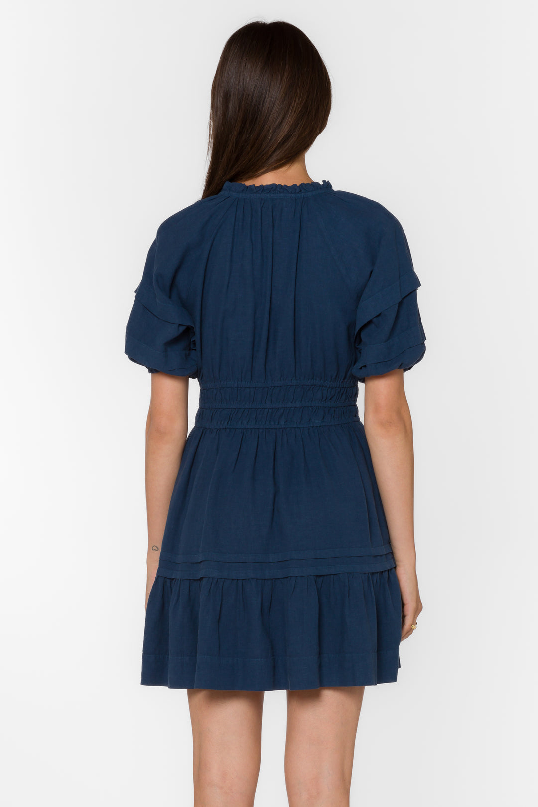 Donna French Navy Dress - Dresses - Velvet Heart Clothing