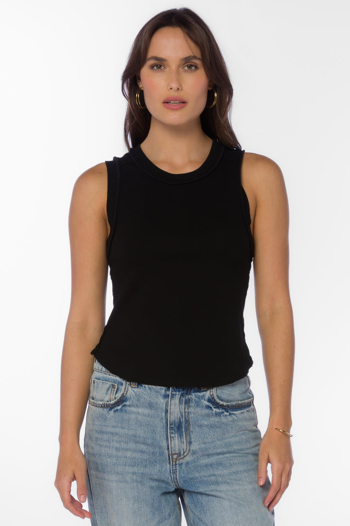 Douglas Black Tank - Tops - Velvet Heart Clothing