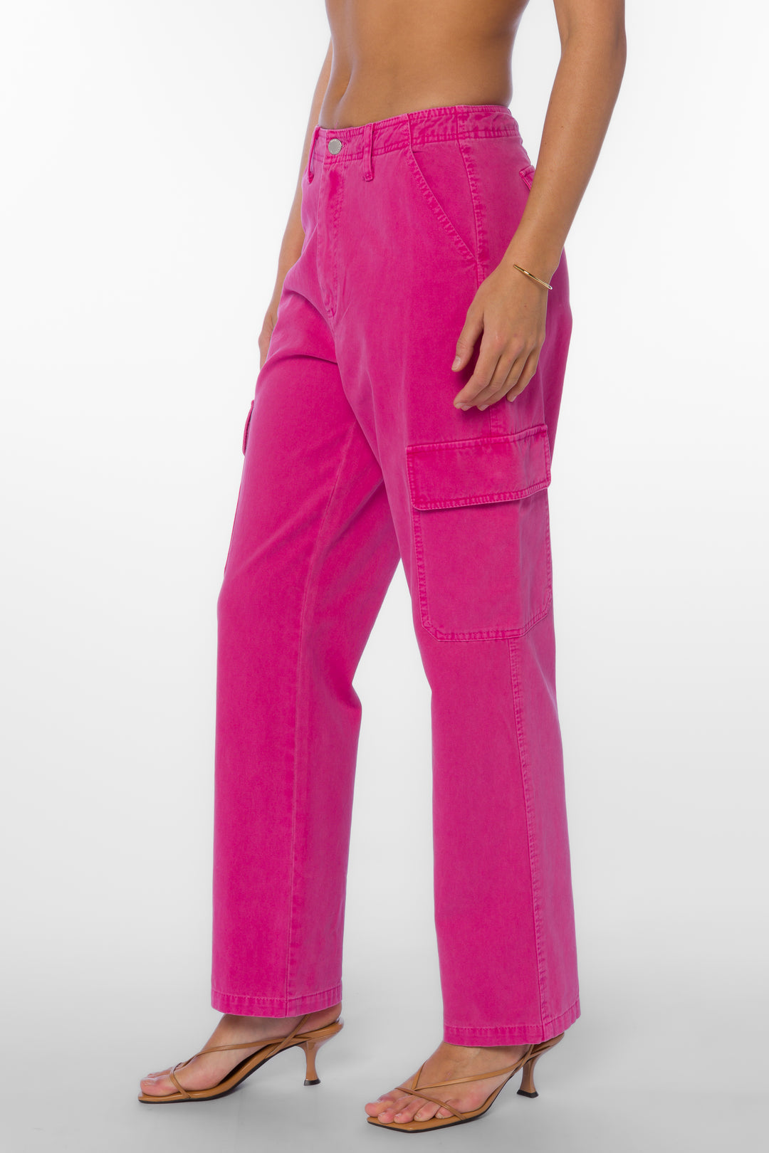 Dusty Hot Pink Pants - Bottoms - Velvet Heart Clothing