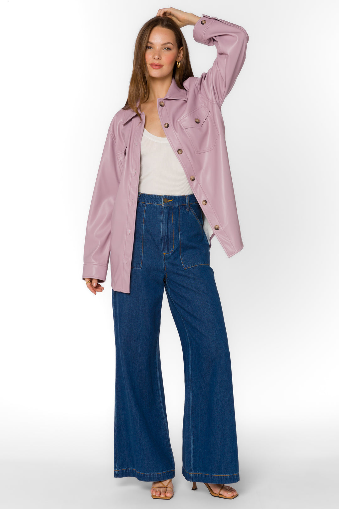 Eleanor Muted Mauve Jacket - Jackets & Outerwear - Velvet Heart Clothing