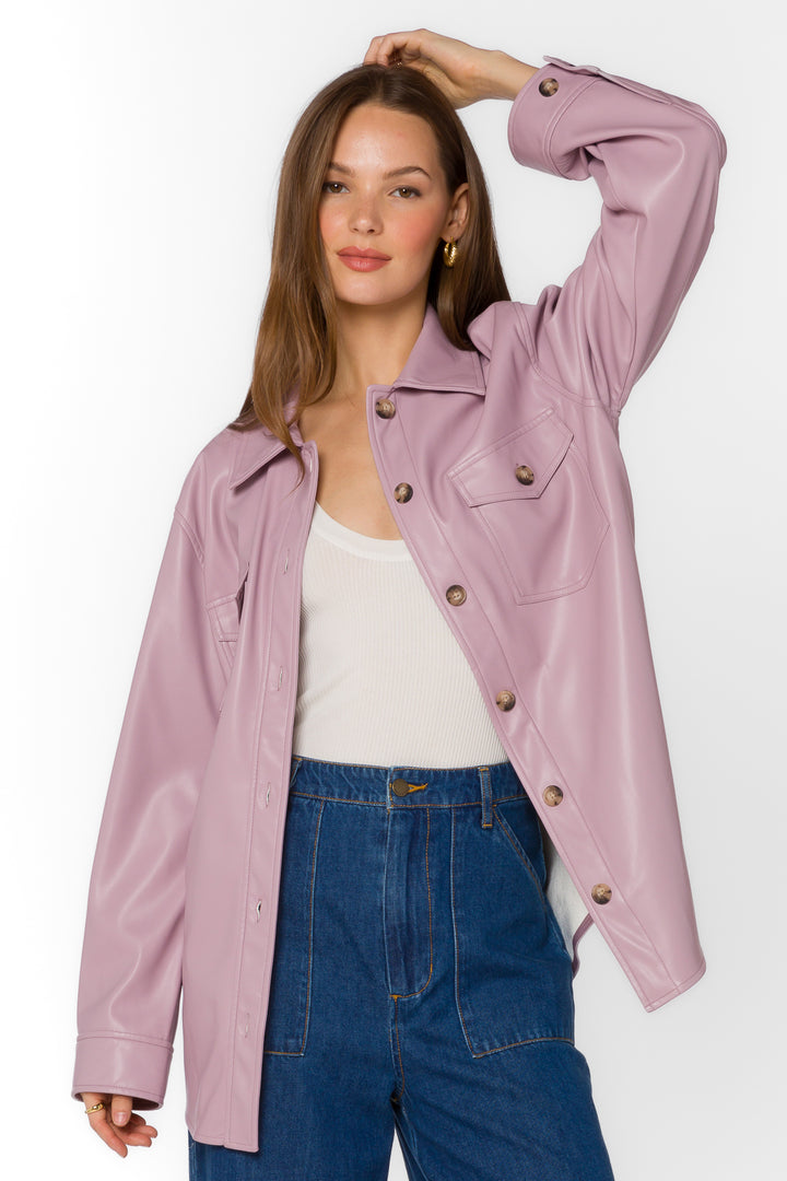 Eleanor Muted Mauve Jacket - Jackets & Outerwear - Velvet Heart Clothing