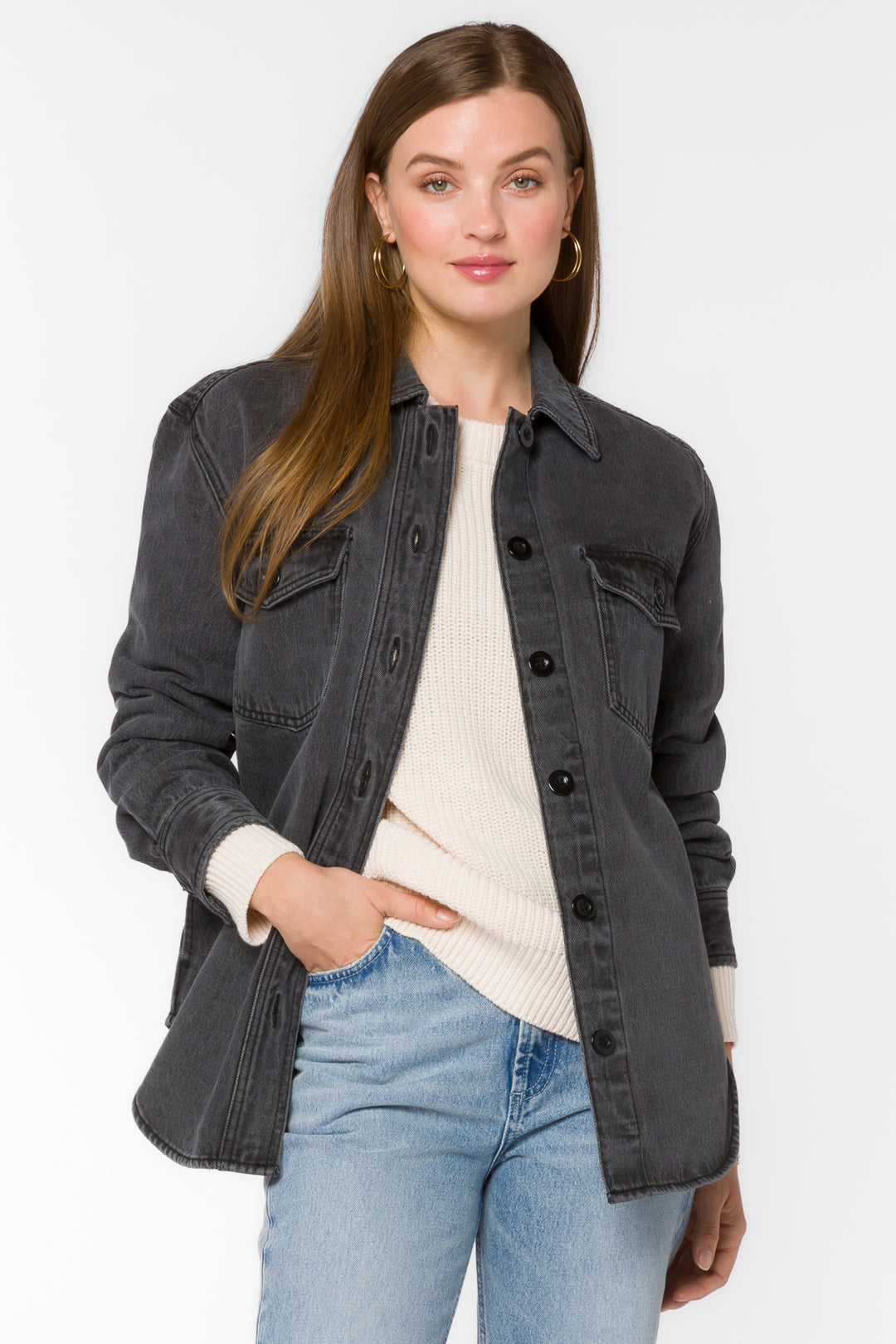 Eleanor Grey Jacket - Jackets & Outerwear - Velvet Heart Clothing