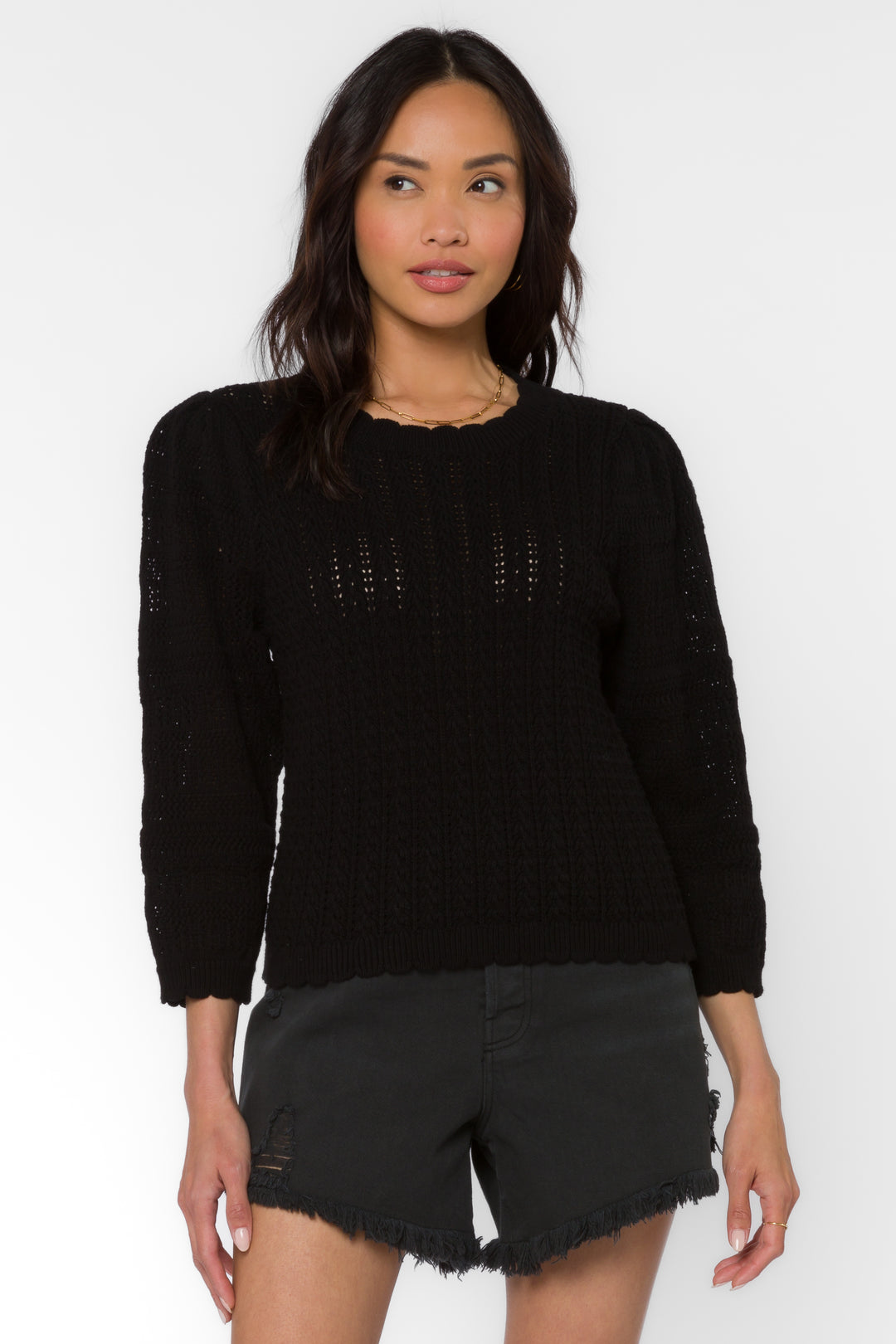 Gazelle Black Sweater - Sweaters - Velvet Heart Clothing