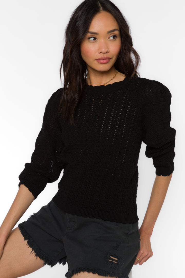 Gazelle Black Sweater - Sweaters - Velvet Heart Clothing