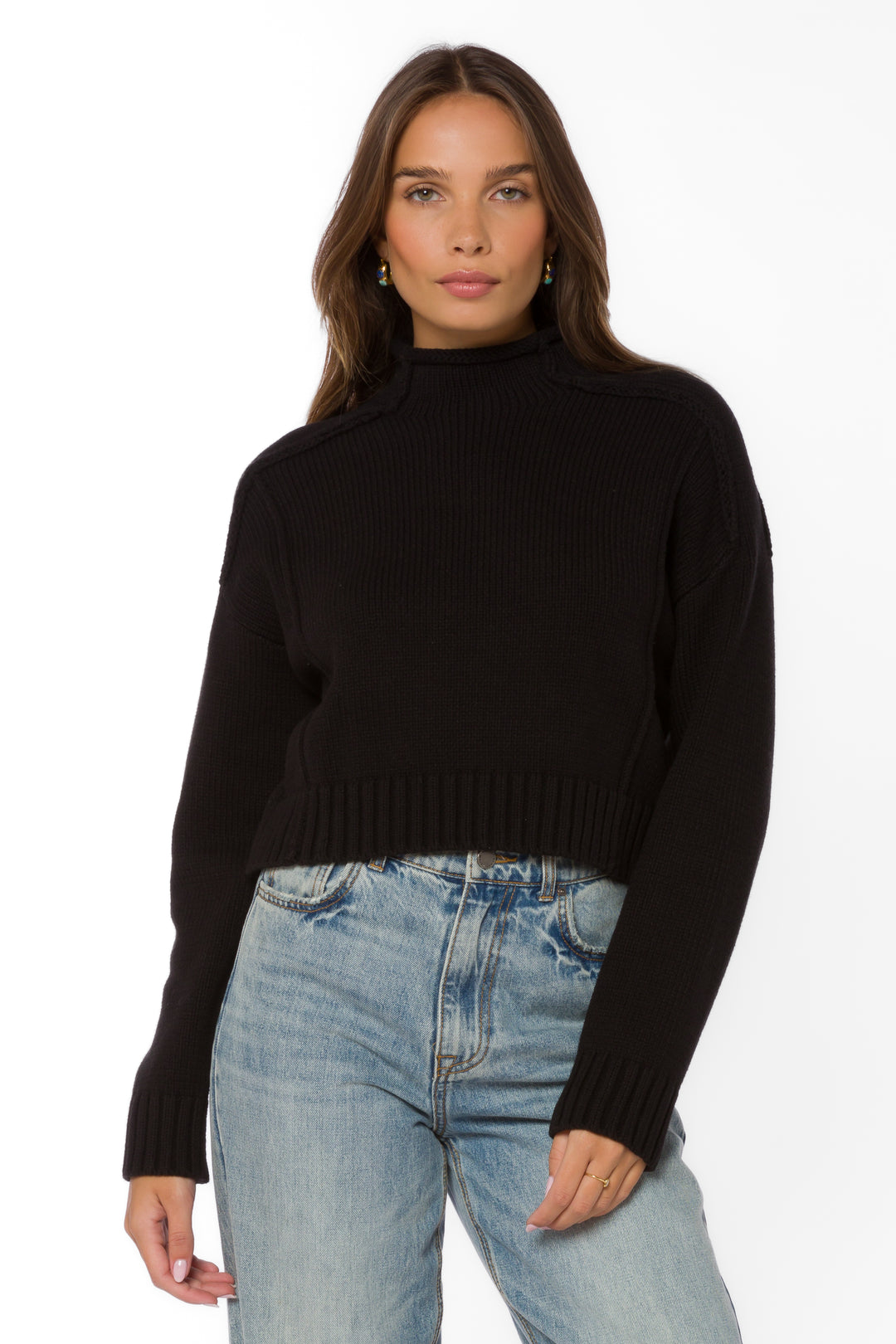 Goodwin Black Sweater - Sweaters - Velvet Heart Clothing