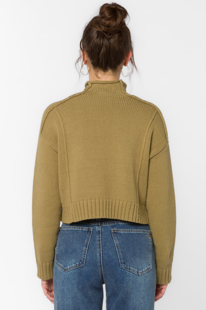 Goodwin Green Olive Sweater - Sweaters - Velvet Heart Clothing