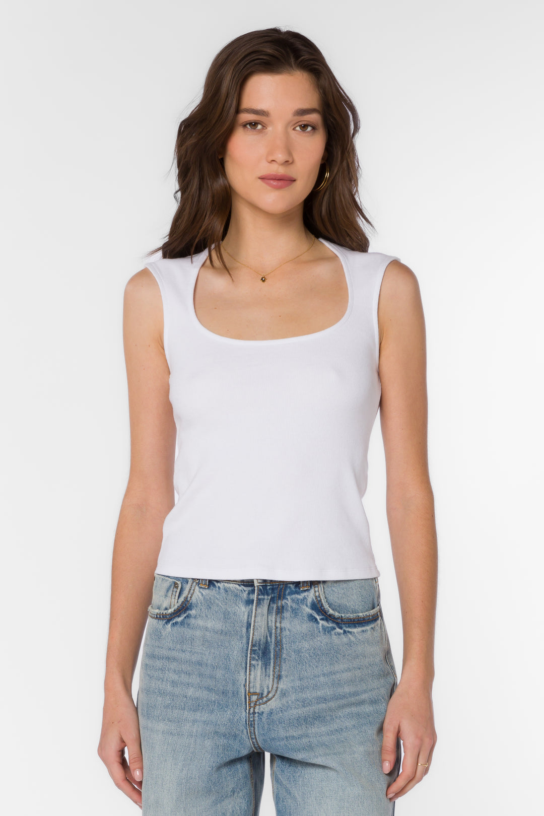 Hayes White Top - Tops - Velvet Heart Clothing