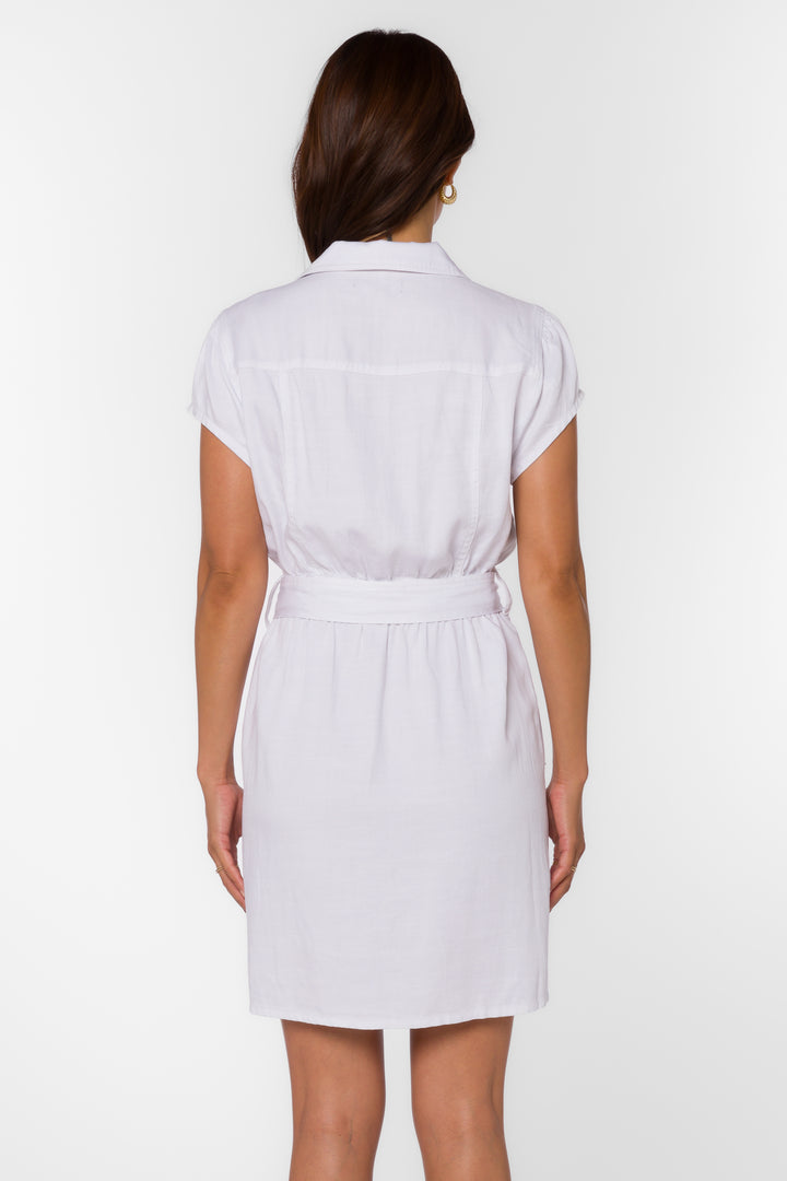 Javen Optic White Dress