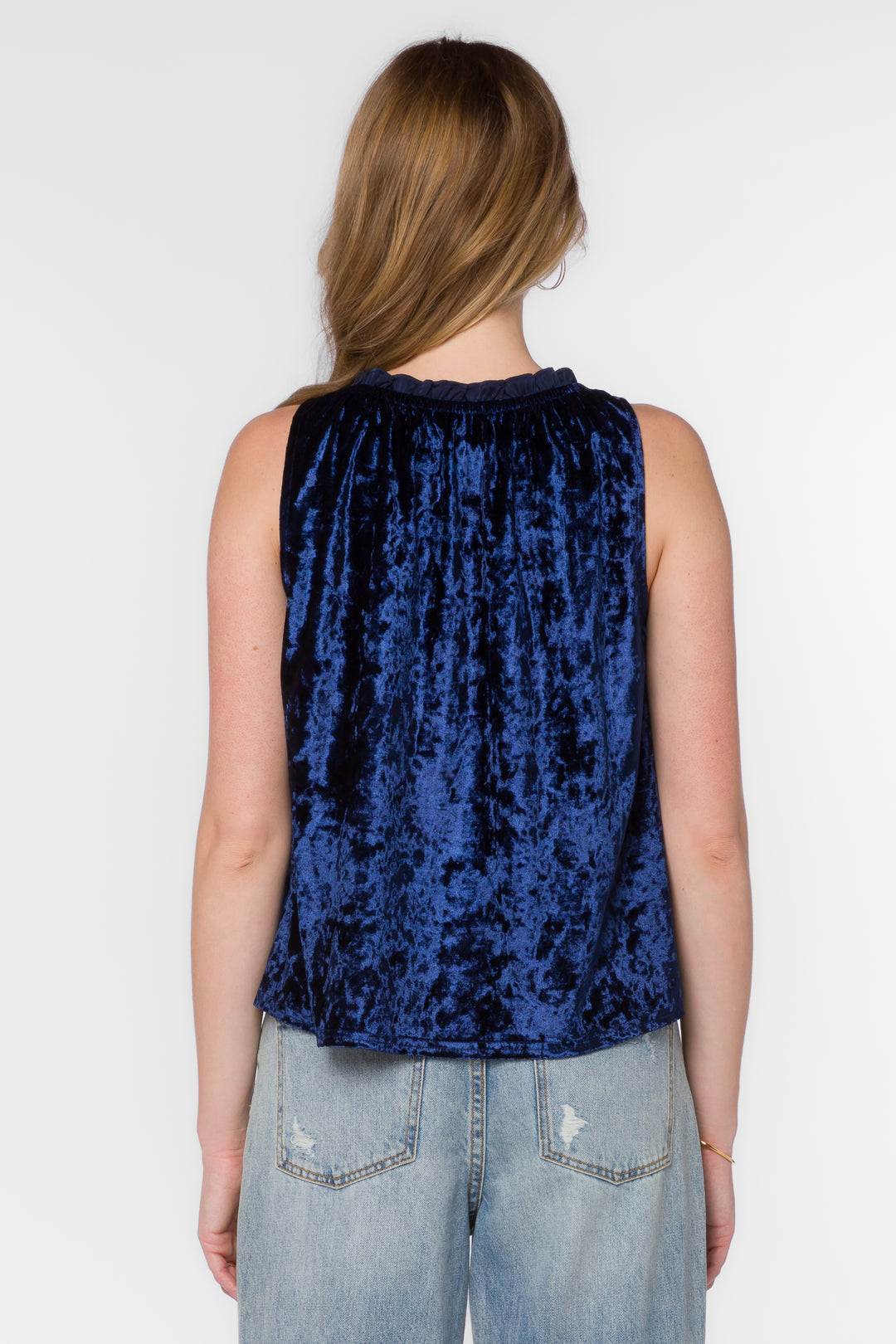 Jaylah Navy Blue top - Tops - Velvet Heart Clothing