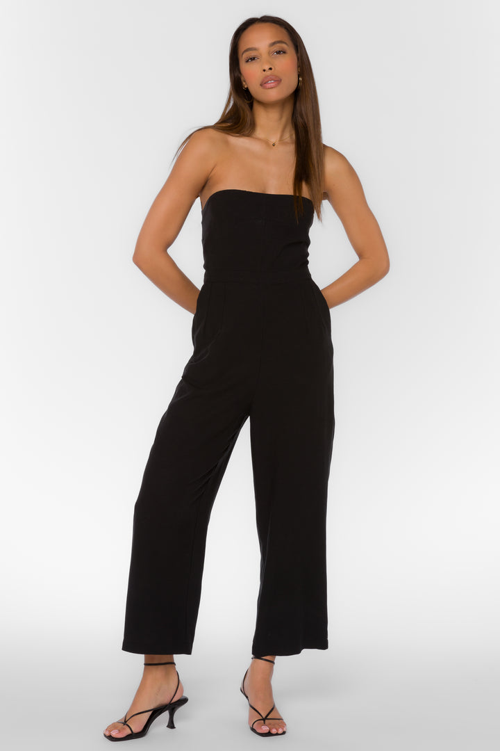 Jeanie Black Jumpsuit - Jumpsuits & Rompers - Velvet Heart Clothing