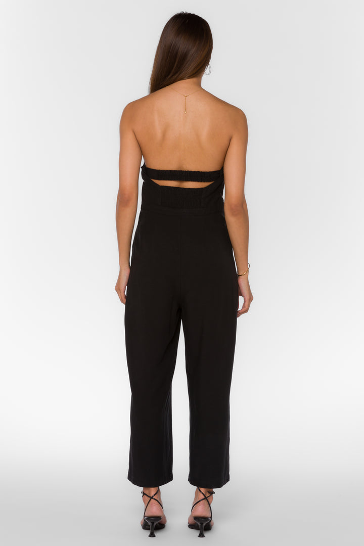 Jeanie Black Jumpsuit - Jumpsuits & Rompers - Velvet Heart Clothing