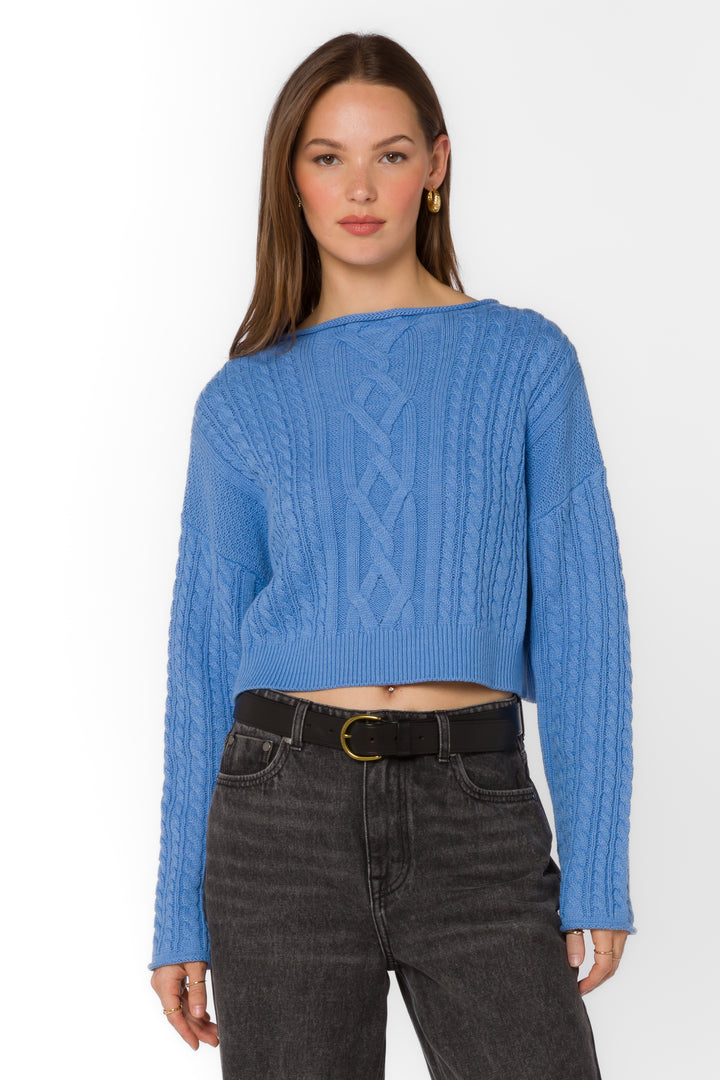 Jennevie Baja Blue Sweater - Sweaters - Velvet Heart Clothing