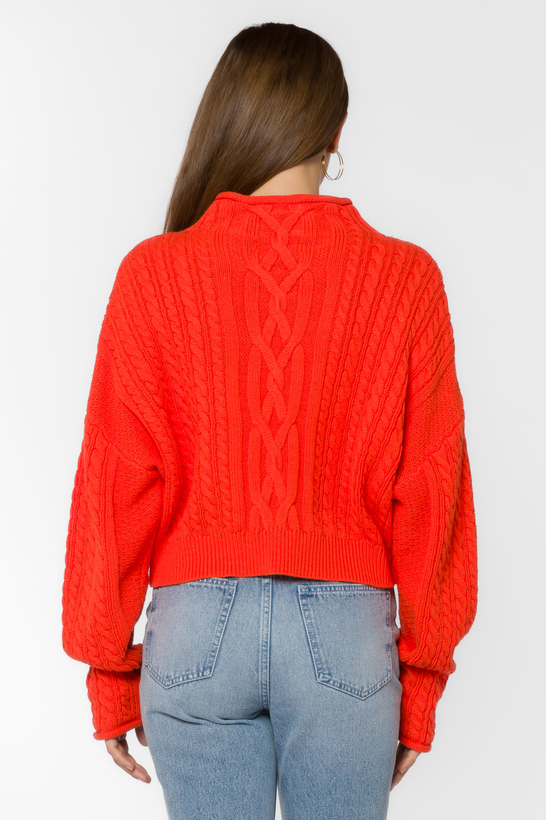 Jennevie Orange Sweater - Sweaters - Velvet Heart Clothing