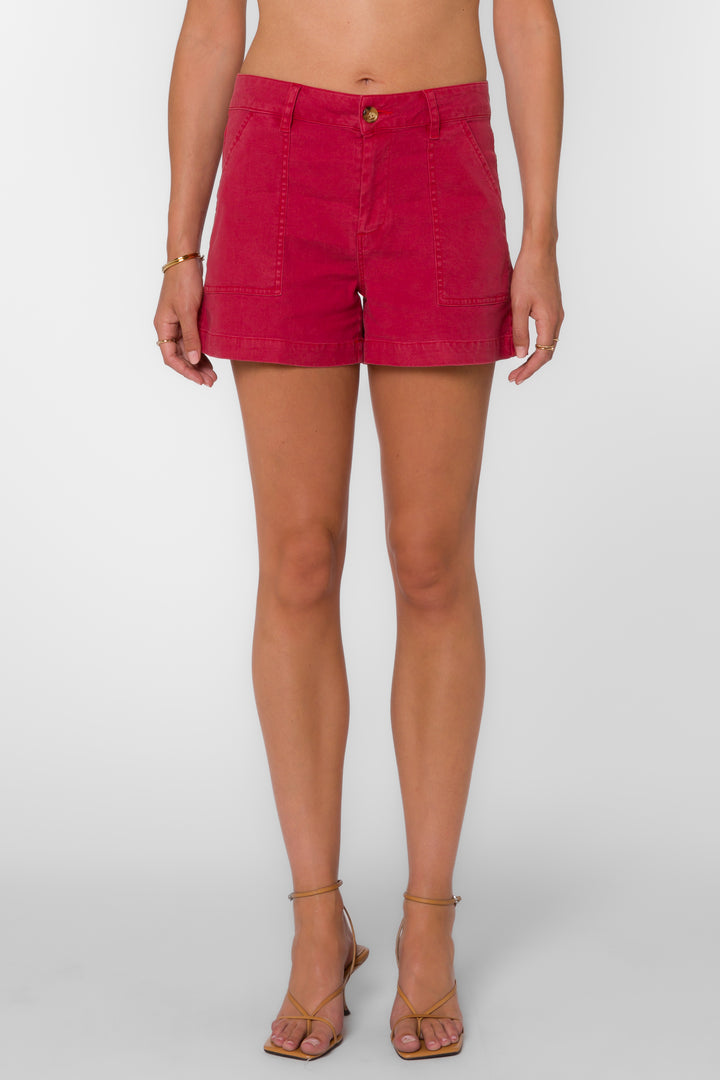 Jessie Spicy Red Shorts - Bottoms - Velvet Heart Clothing