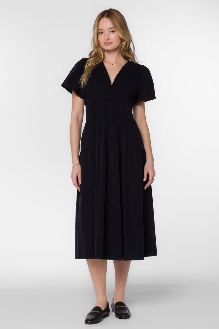 Julissa Dark Navy Dress - Dresses - Velvet Heart Clothing