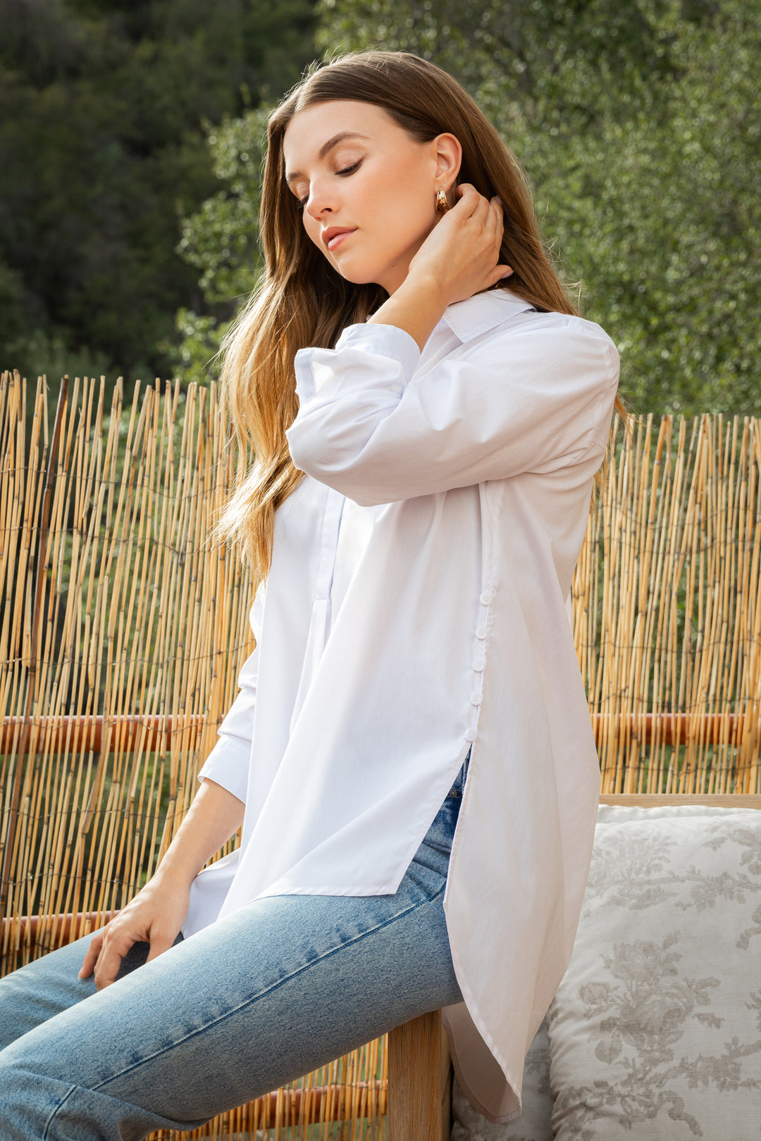 June White Shirt - Tops - Velvet Heart Clothing