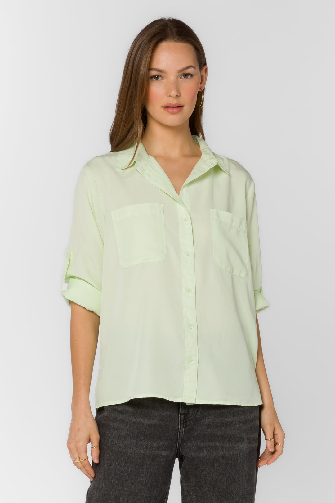 Lotty Lime Cream Shirt