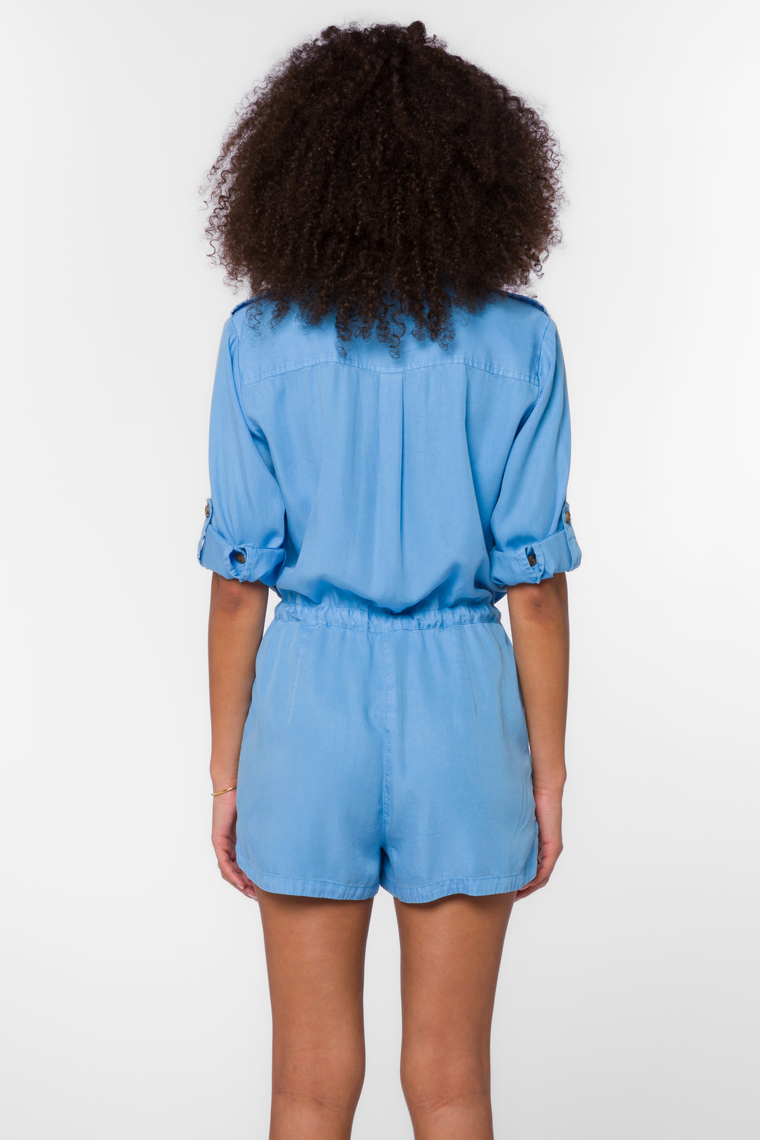 Luba Polar Blue Romper - Jumpsuits & Rompers - Velvet Heart Clothing