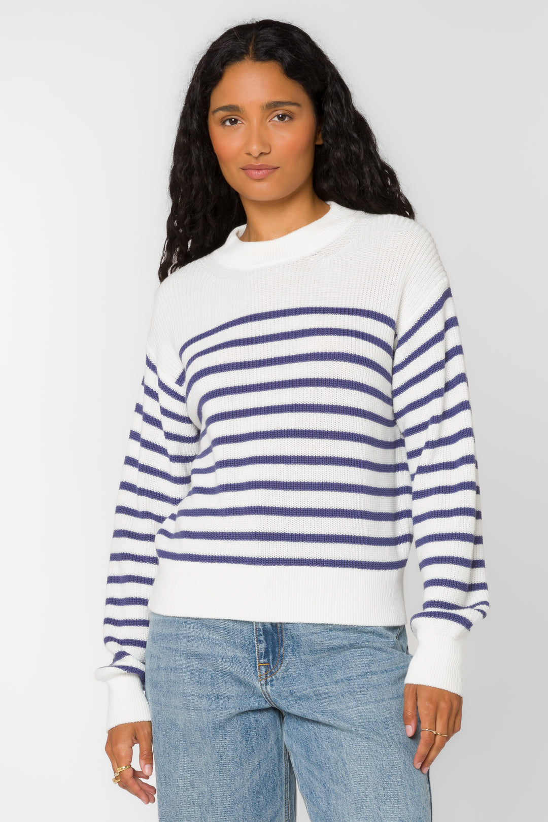 Margot Blue Stripe Sweater