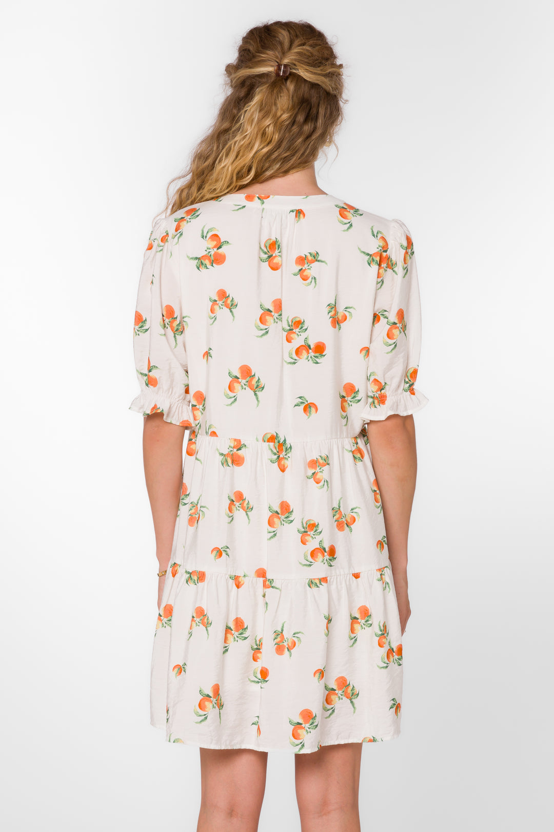 Marscina Peach Fields Dress