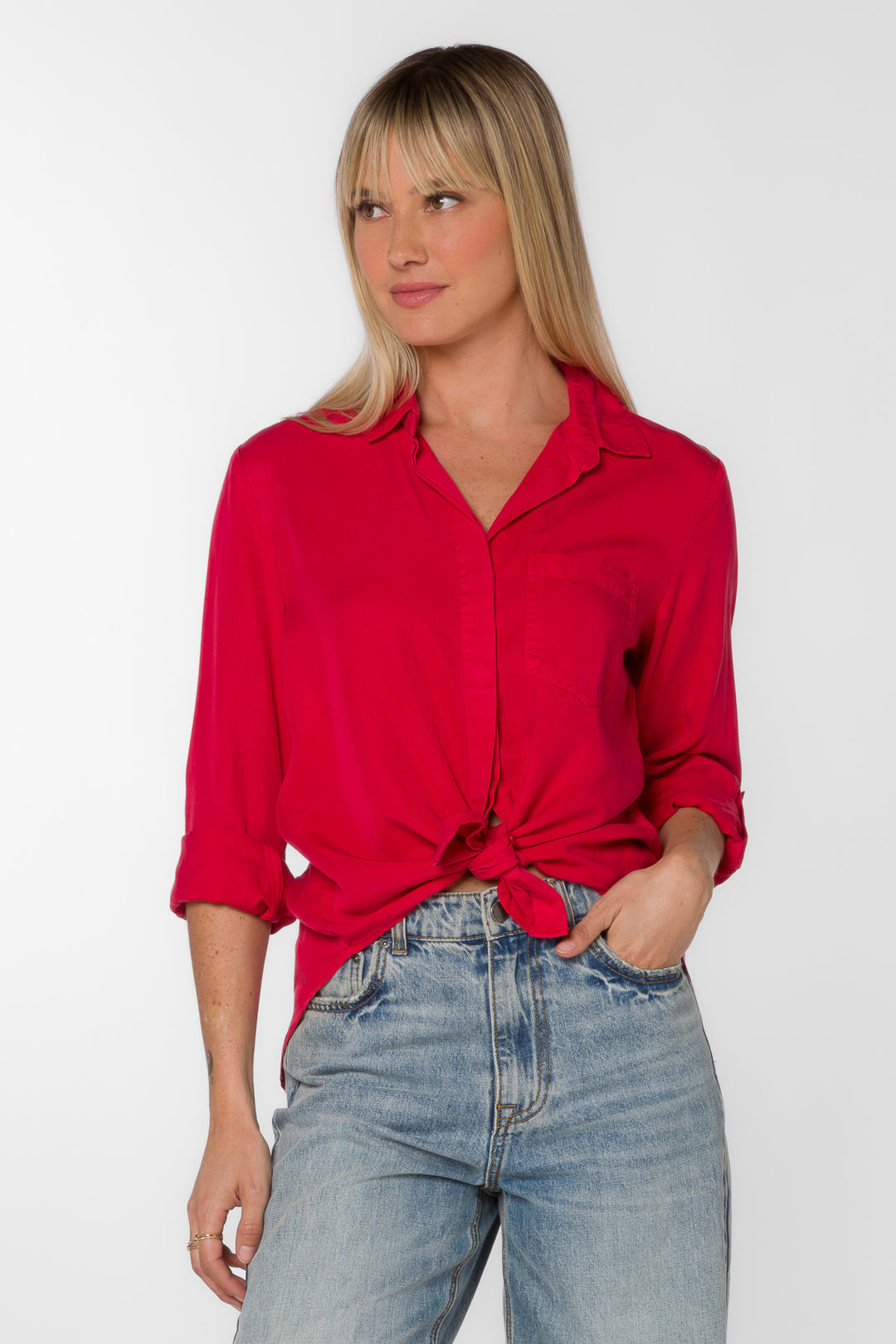 Mccoy Red Pepper Shirt - Tops - Velvet Heart Clothing