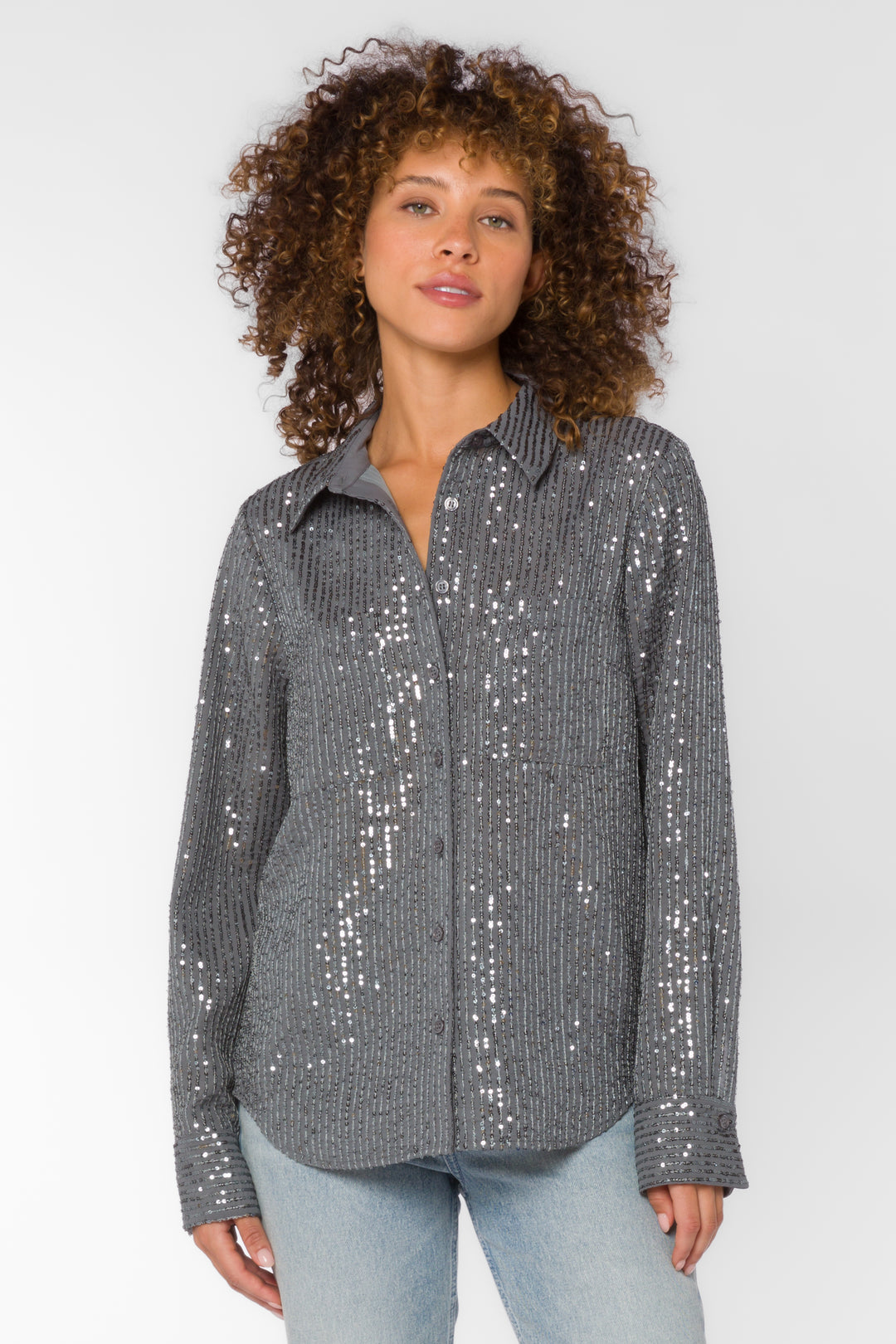 Michael Sequin Shirt - Tops - Velvet Heart Clothing