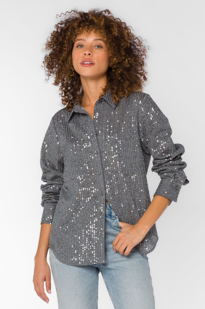 Michael Sequin Shirt - Tops - Velvet Heart Clothing