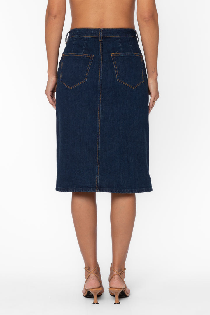 Moira Deep Indigo Skirt