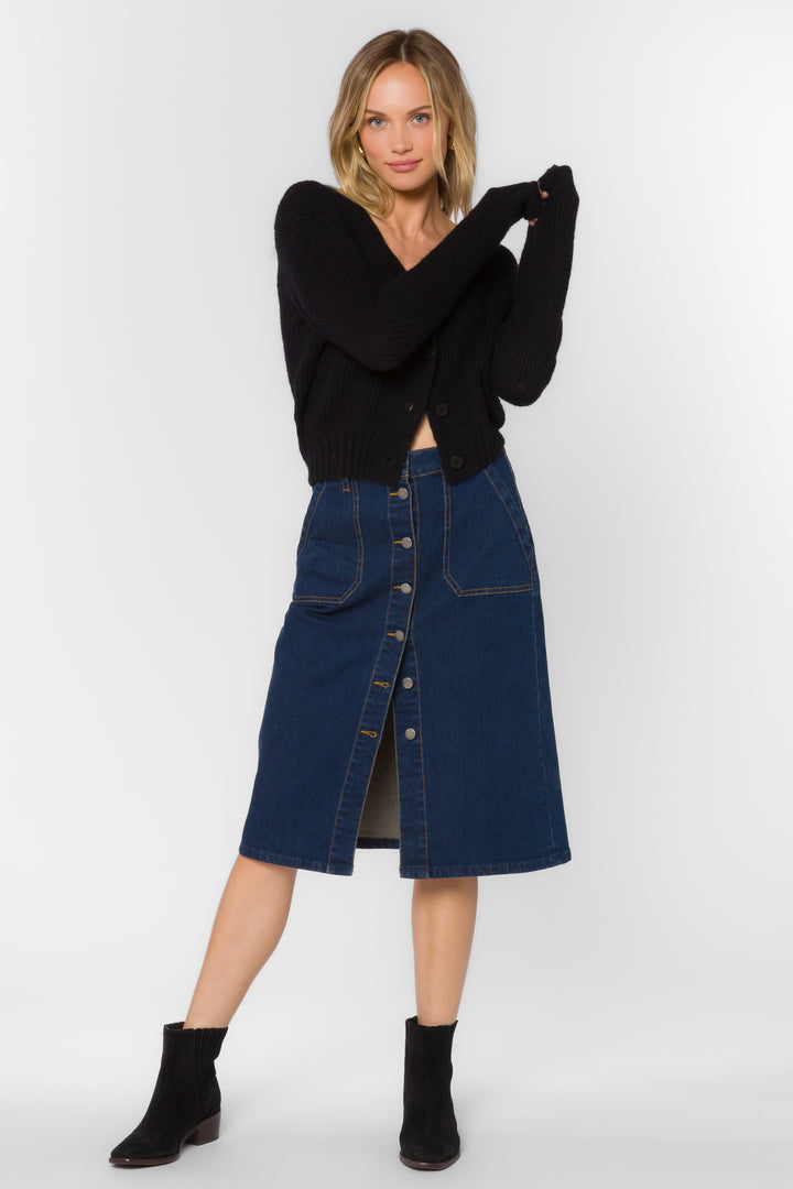 Moira Deep Indigo Skirt