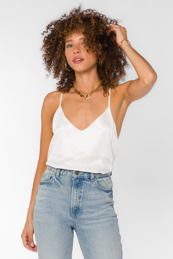 Moxie White Cami - Tops - Velvet Heart Clothing