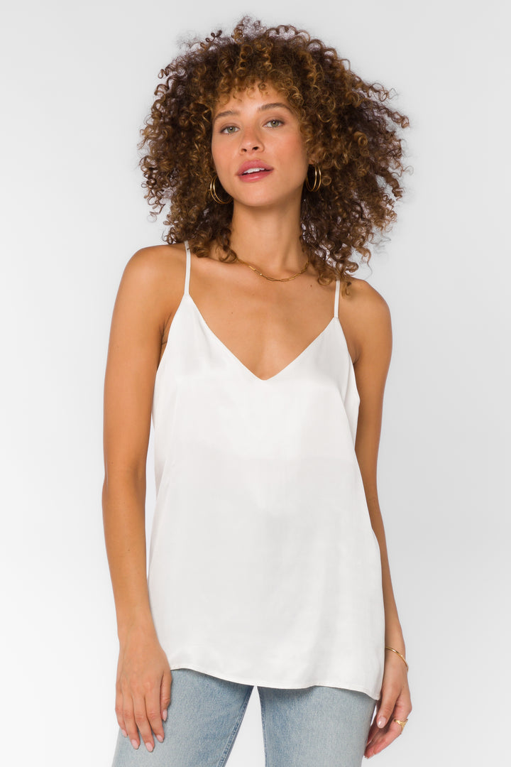 Moxie White Cami - Tops - Velvet Heart Clothing