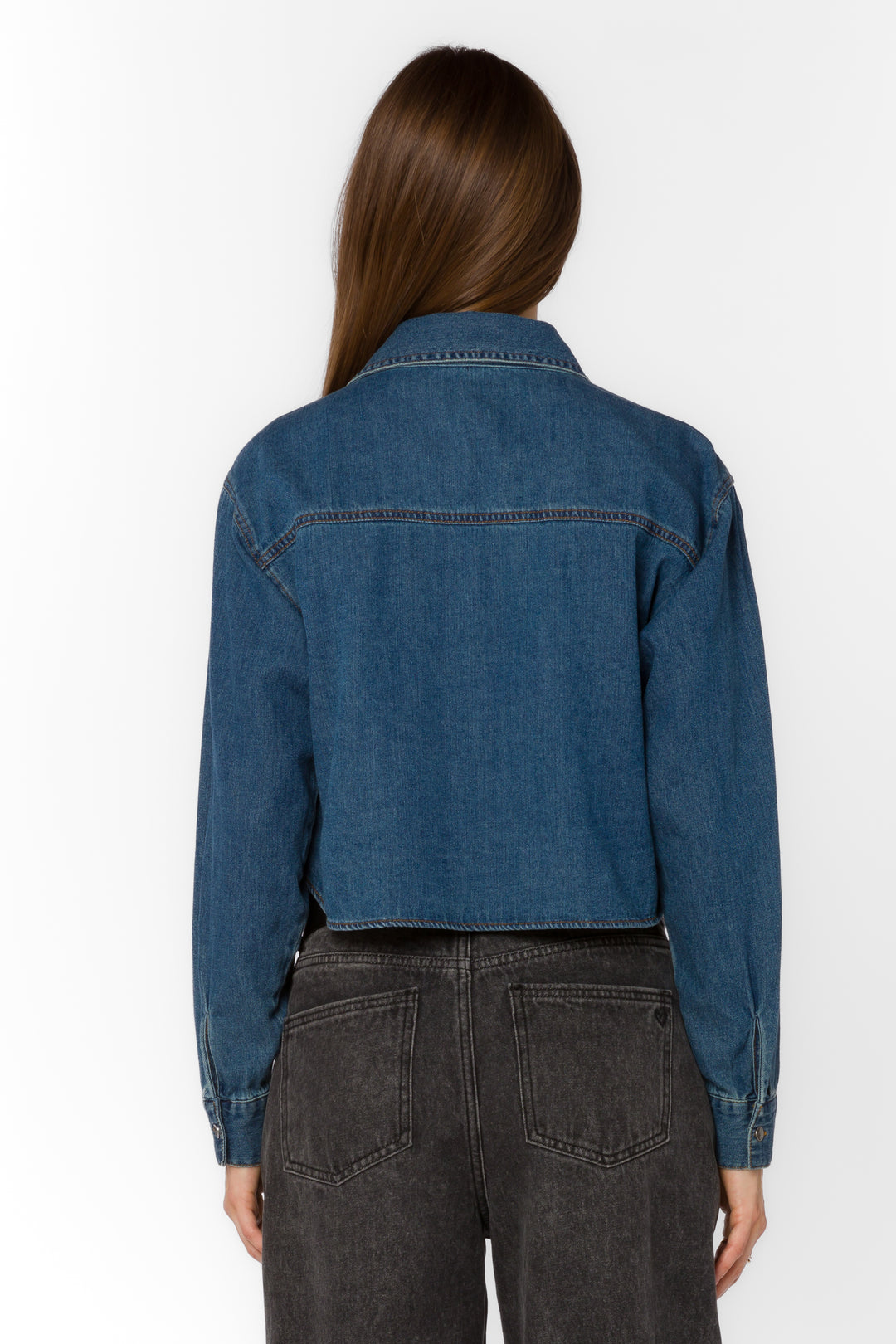 Nayeli Rockaway Blue Denim Jacket - Jackets & Outerwear - Velvet Heart Clothing